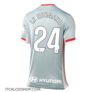 Atletico Madrid Robin Le Normand #24 Seconda Maglia Femmina 2024-25 Manica Corta